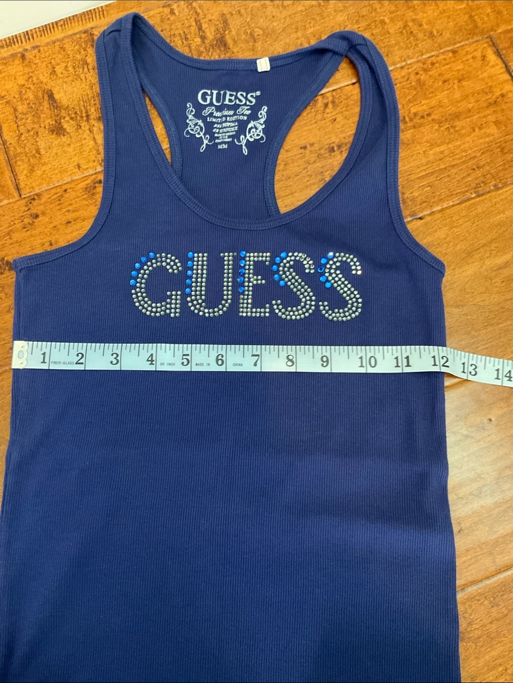 GUESS Rhinestone Racerback Tank - Picture 6 of 7